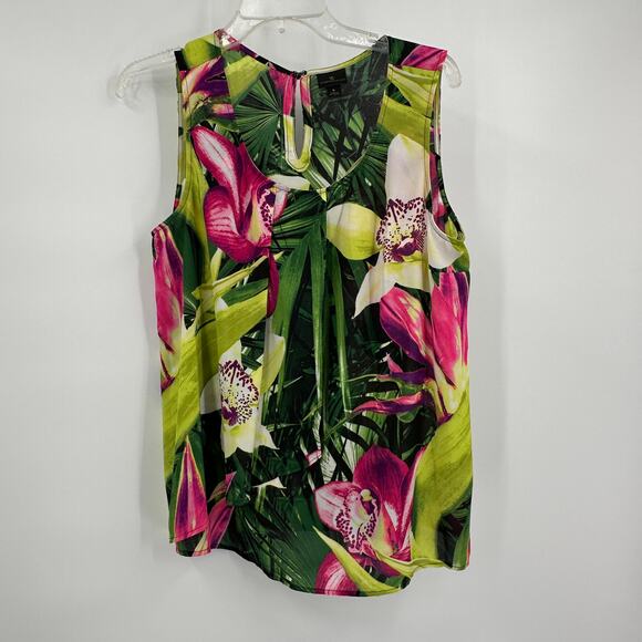 Worthington Tops - Worthington Womens Top‎ Size L Tropical Floral Sleeveless Resort Cruise Vacation